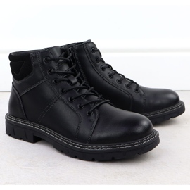 Botas para hombres Botas aisladas para Sliders Black Vanhorn AN71307 negro
