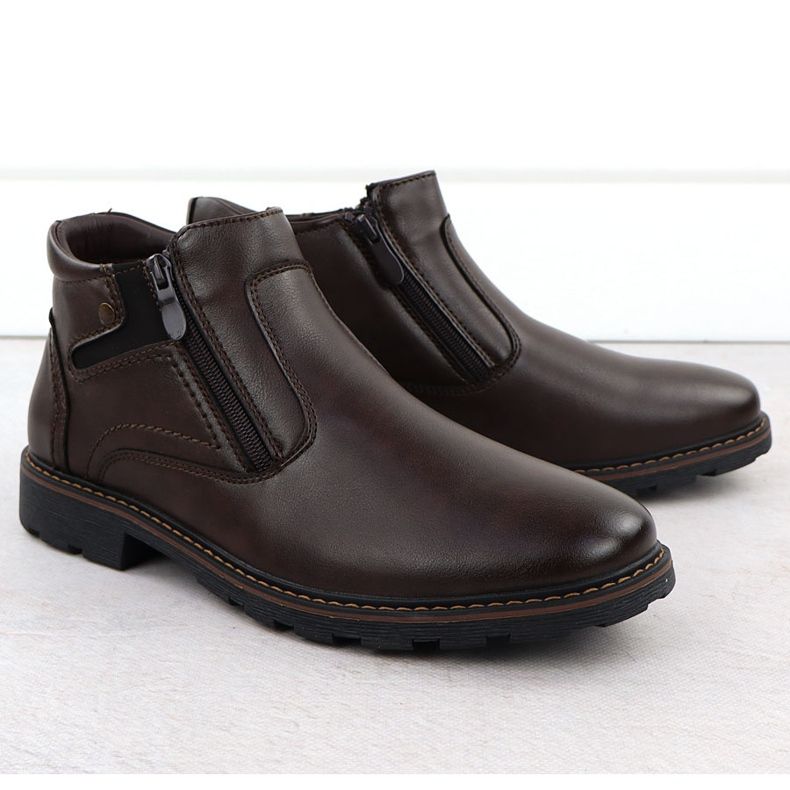 Botas para hombres Sliders marrones aislados Vanhorn An71309 marrón Botas para hombres Sliders marrones aislados Vanhorn An71309 marrón