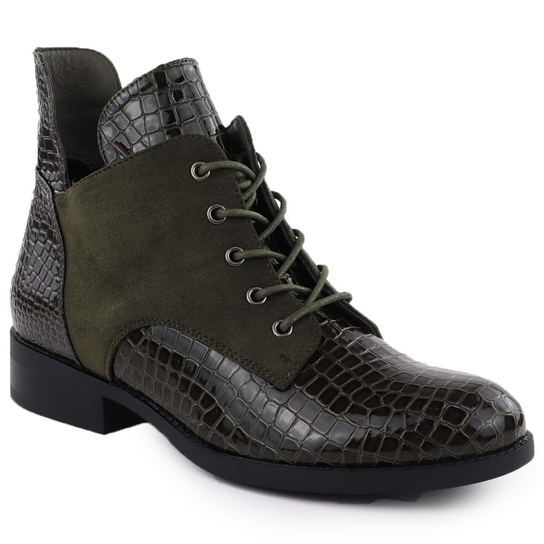 Botas pintadas para mujeres Krokie verde Vinceza 26-16477