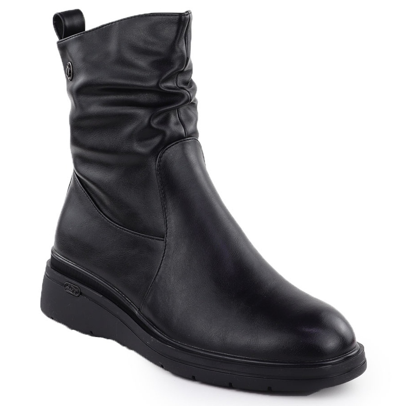 Botas para mujeres en cuñas negras Vinceza 26-58557 negro