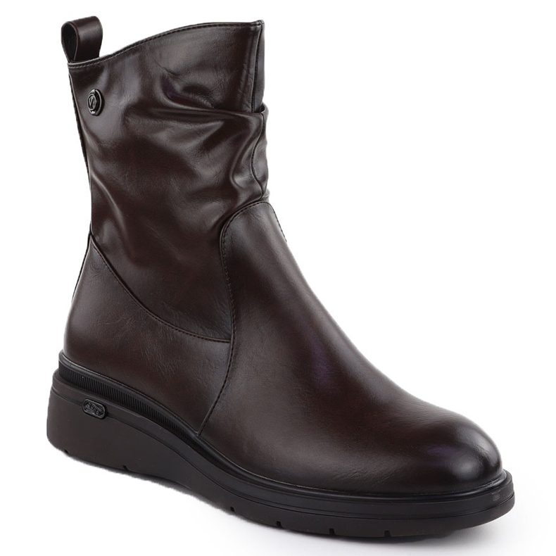 Botas para mujeres para cuñas marrones Vinceza 26-58557 marrón