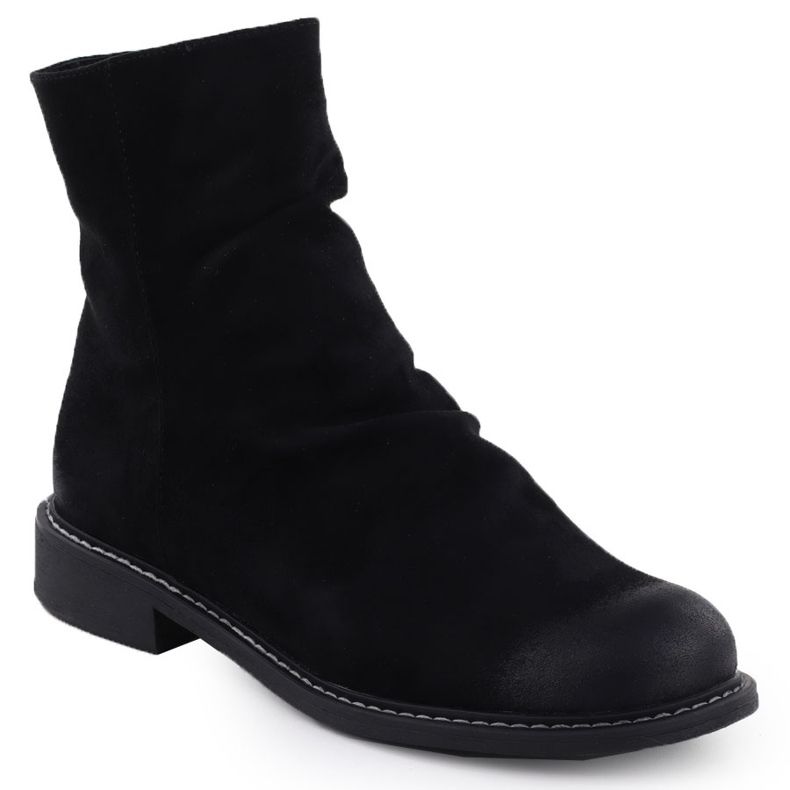 Botas de gamuza para mujeres Potocki negro Z25-SZ12716 Botas de gamuza para mujeres Potocki negro Z25-SZ12716