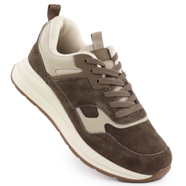 Zapatos de cuero para mujeres Brown T.Sokolski HW J25-23 marrón