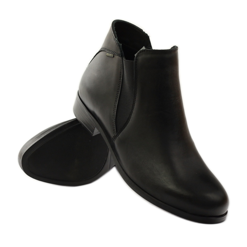 Escott Botas negras con cremallera 1446 negro