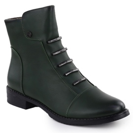 Jezzi Botas verdes para mujeres ASA62-16