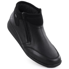 Cuero impermeable el cómodo negro Rieker 47270-00