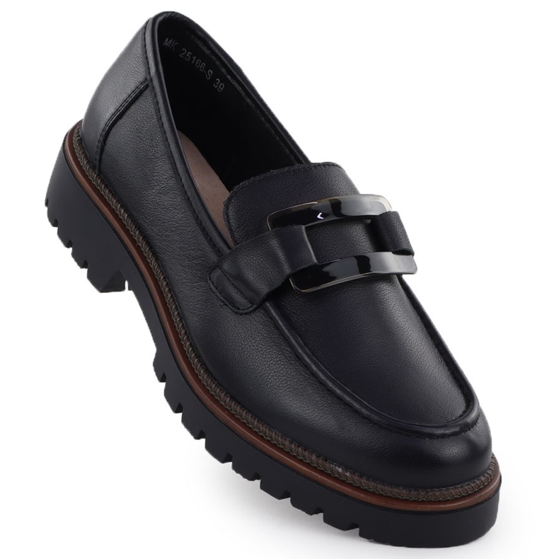 Lordy Leather Loafers en la plataforma de mujer Sergio Leone Mk25166-S
