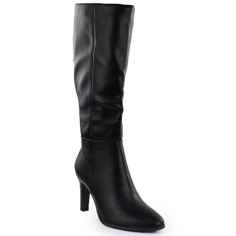 Botas en un jezzi negro Jezzi Black ASA271-2 de un tacón alto