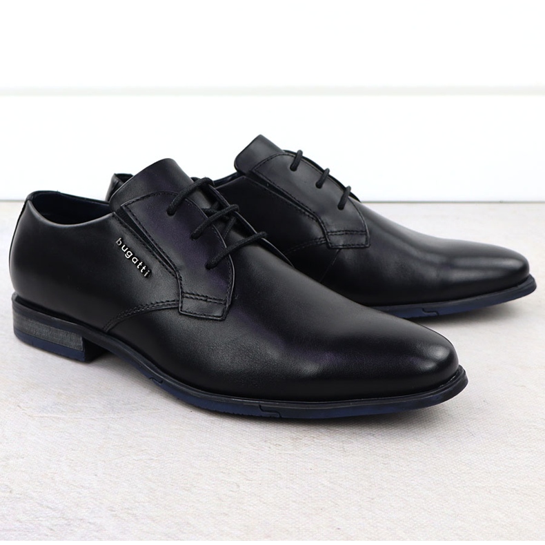 Zapatos formales de cuero Bugatti negro Bugatti SS153157