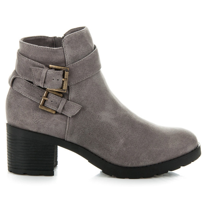 Kylie Botas grises con hebilla