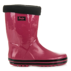 American Club Botas de lluvia burdeos rojo
