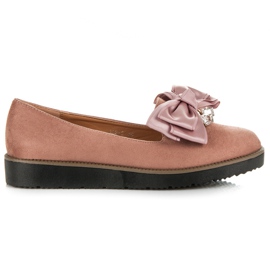 Forever Folie Zapatos Con Lazo rosado