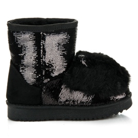 Kylie Botas de nieve con orejas negro