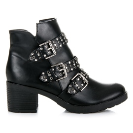Kylie Botas rock de mujer negro