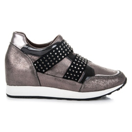 Kylie Zapatillas Rock Wedge púrpura