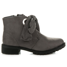 Bestelle Botas con lazo gris Bestelle Botas con lazo gris