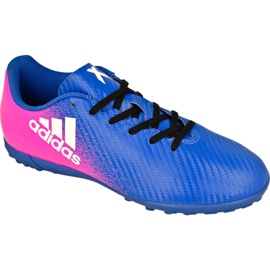 Botas de fútbol Adidas X 16.4 Tf Jr BB5725 azul azul