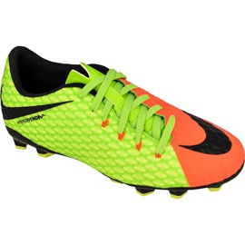 Botas de fútbol Nike Hypervenom Phelon Iii verde, naranja verde