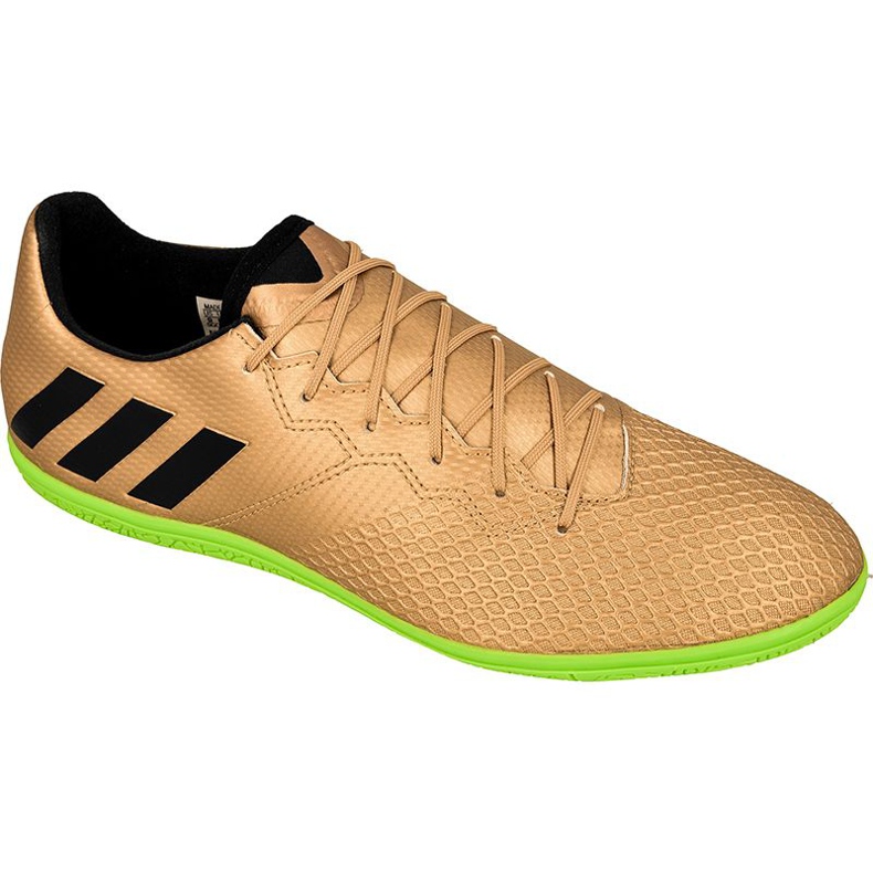 Zapatos de interior adidas Messi 16.3 In M BA9853 dorado dorado