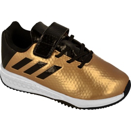 Adidas RapidaTurf Messi Niños BB0234 zapatillas negro amarillo