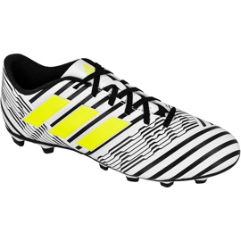 Botas de fútbol Adidas Nemeziz 17.4 FxG M S80606 multicolor blanco Botas de fútbol Adidas Nemeziz 17.4 FxG M S80606 multicolor blanco