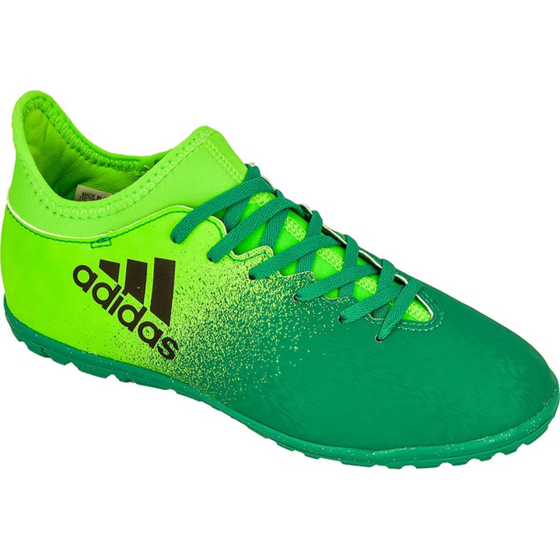 Botas de fútbol Adidas X 16.3 Tf Jr BB5879 verde verde