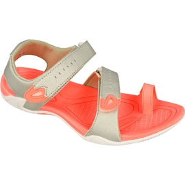 Sandalias 4f W H4L17-SAD002 plata-naranja gris