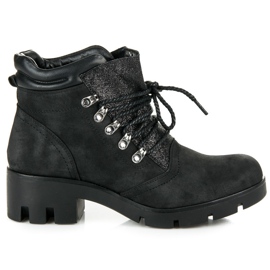 Vinceza botas de montaña atadas negro