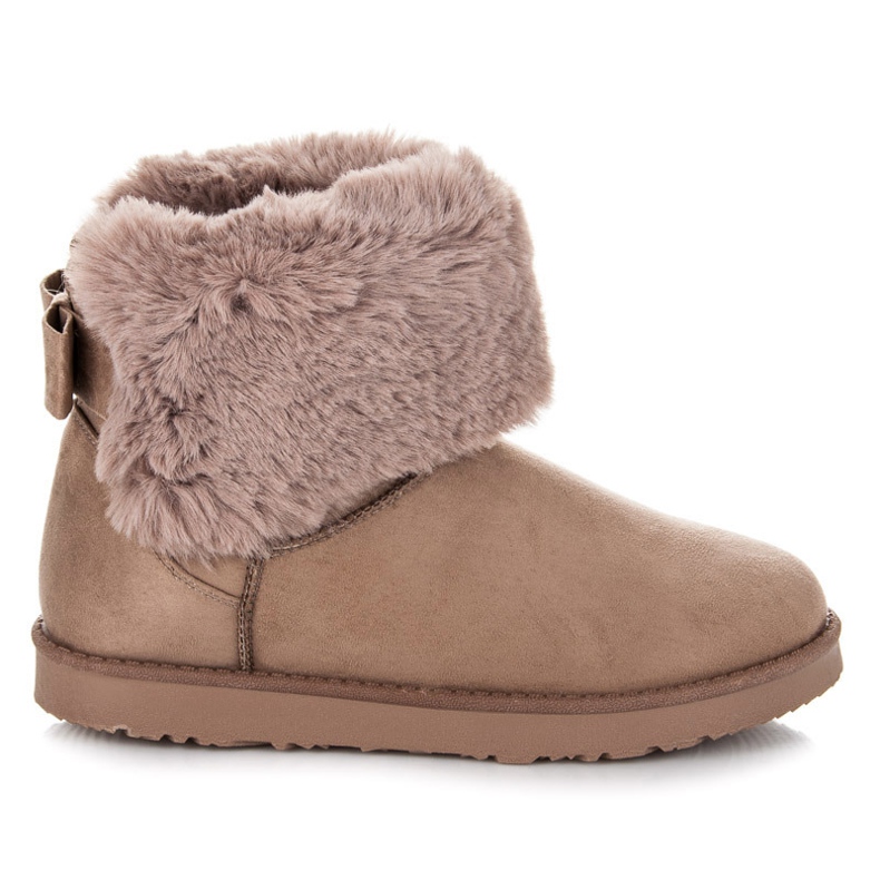 Kylie Mukluki con un lazo marrón Kylie Mukluki con un lazo marrón