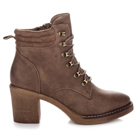 Seastar Botines con cordones marrón