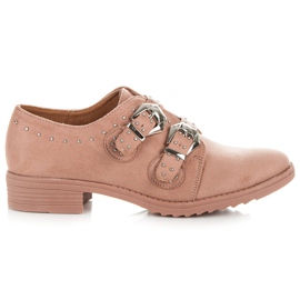 Fama Zapatos de gamuza rosado