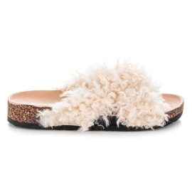 Seastar Pantuflas Con Piel De Oveja marrón