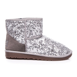 Torna Muklukes brillantes gris