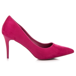 Comer Tacones de ante rosado