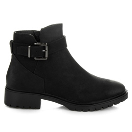 Vices New Collection Botas bajas con hebilla negro
