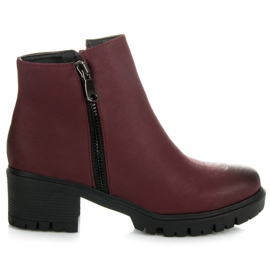 Vices New Collection Botas granate con protector rojo