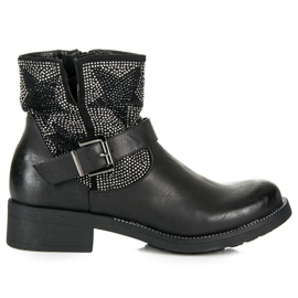 Kylie Botas de rock negro