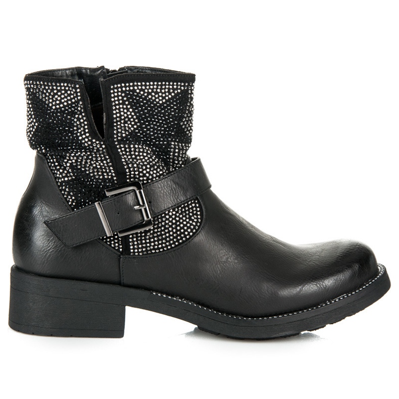 Kylie Botas de rock negro