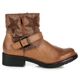 Kylie Botas de rock marrón
