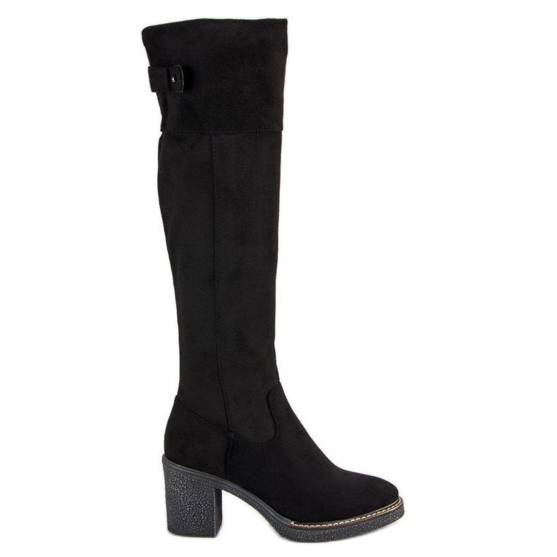 Seastar Botas de ante en el poste negro