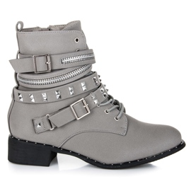 Vices New Collection Botas de rock workery gris Vices New Collection Botas de rock workery gris