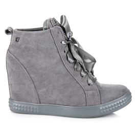 Vices New Collection Zapatillas Atadas Con Una Cinta gris