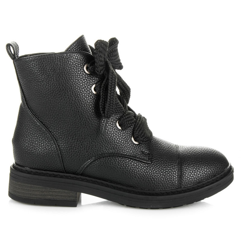 Betler Trabajadores con cordones de moda negro