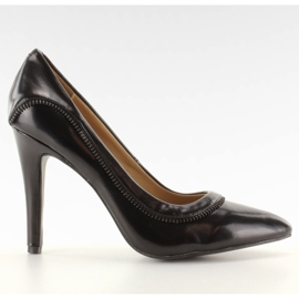 Tacones con decoración original E358 Negro