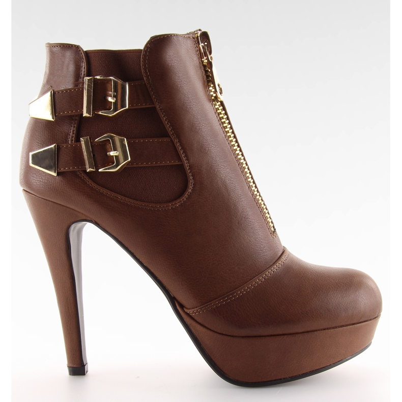 Botas con cremallera 1307 Marrón