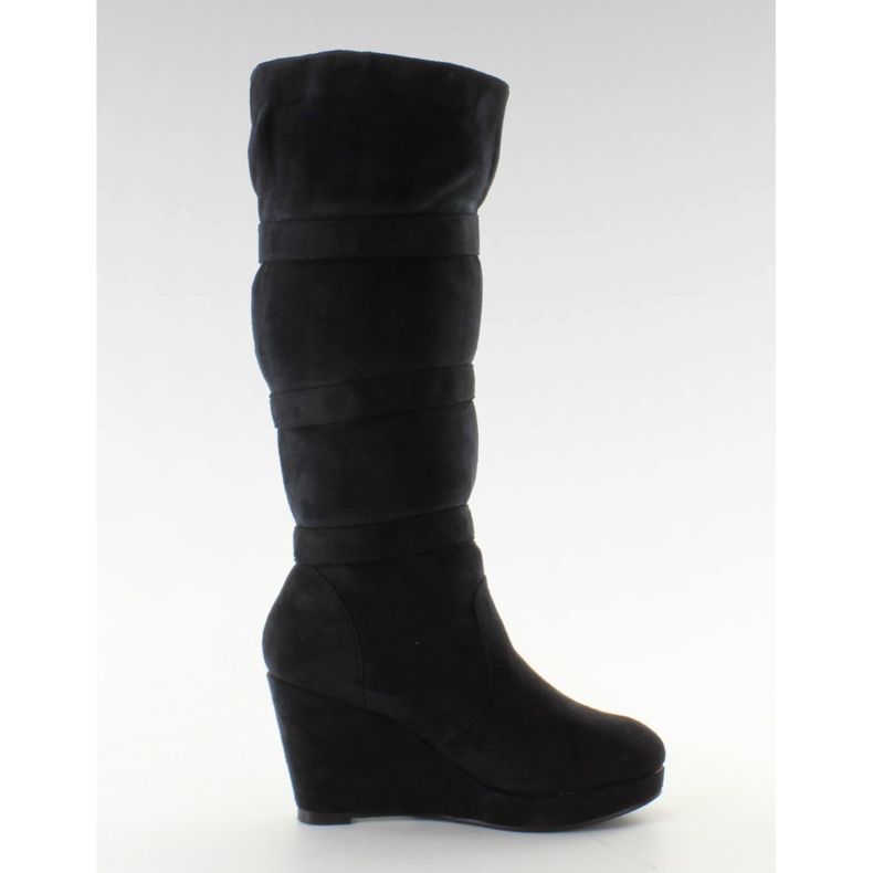 Botas de cuña TE830-7 Negro