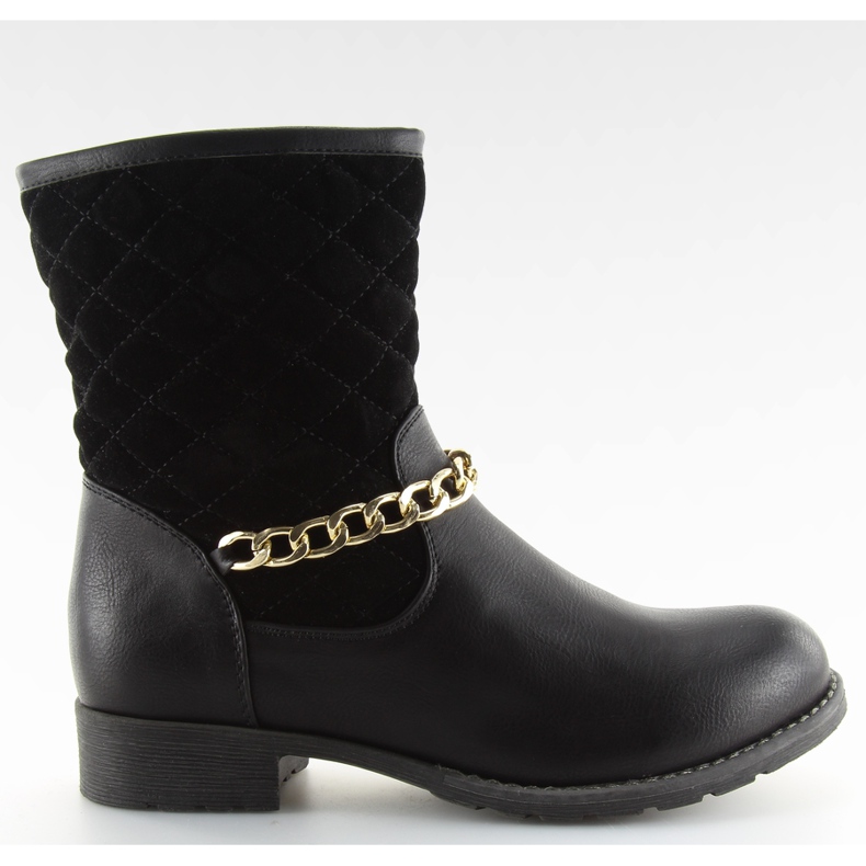 Botas con cadena B306 Negro
