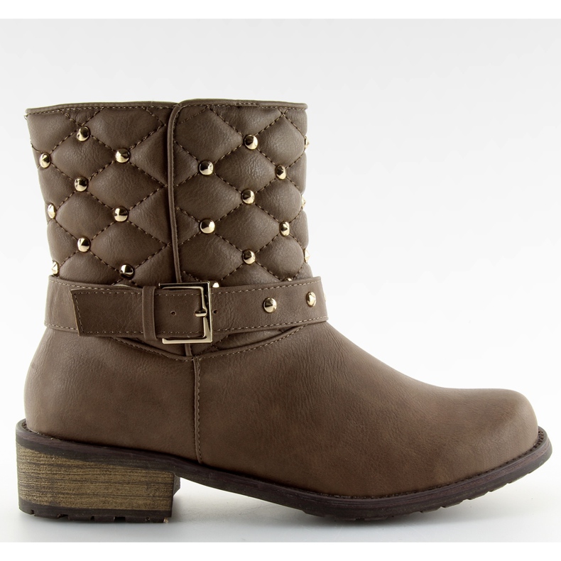 200-62 botas acolchadas de color caqui