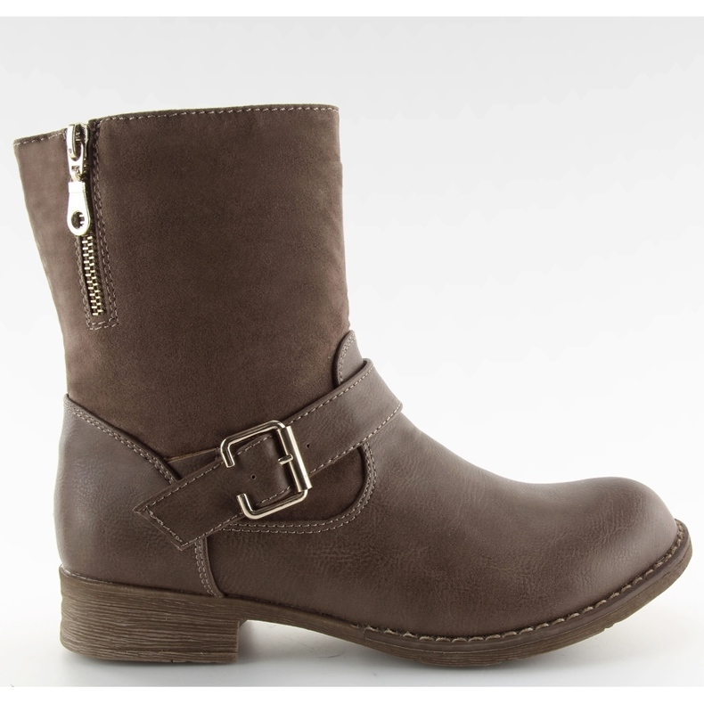 Botas de ante plena flor W57 Khaki caqui