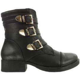 Botas Con Hebillas 8216 Negro